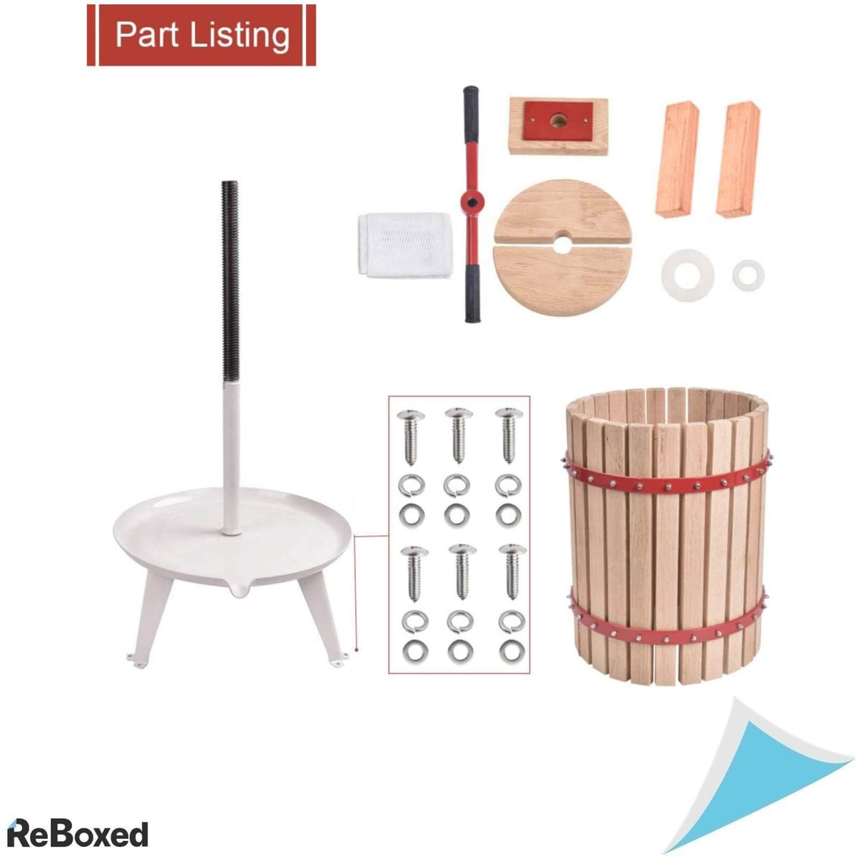 Wenhaus Presa de Fructe din Lemn 12L