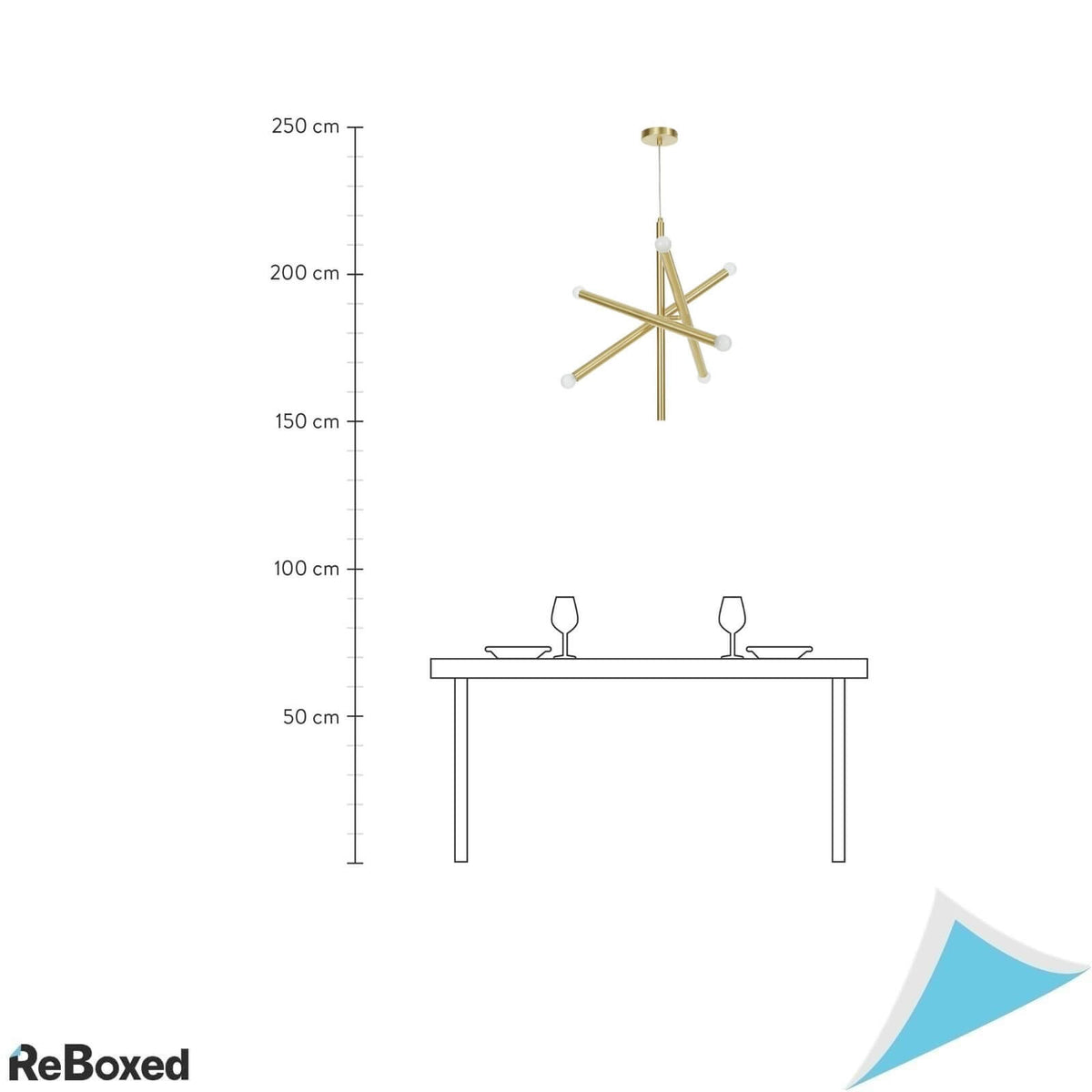 Westwing Design Lampa cu Pandativ Auriu