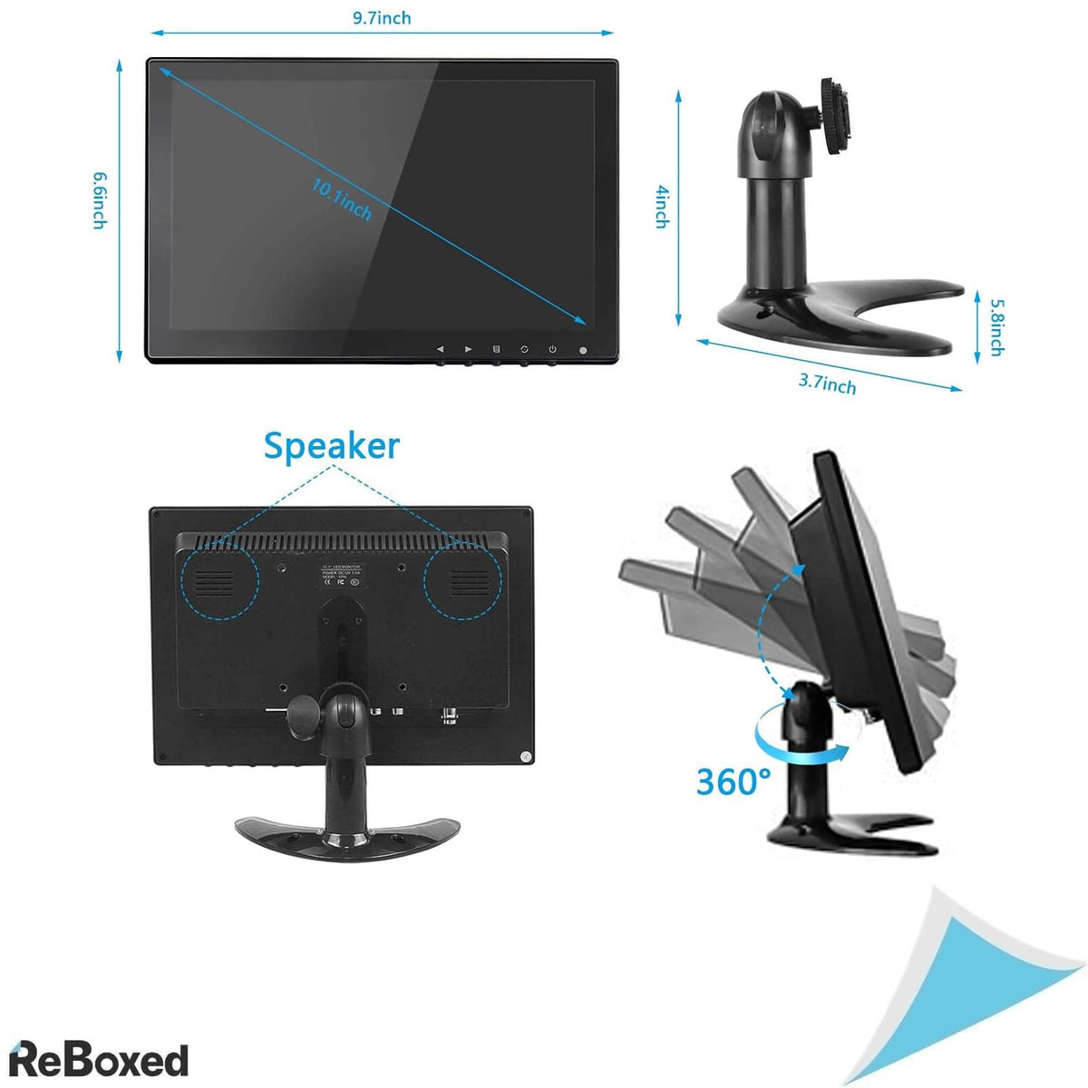 Wholev Monitor CCTV HDMI 10.1 Inch 1280x800 Display IPS