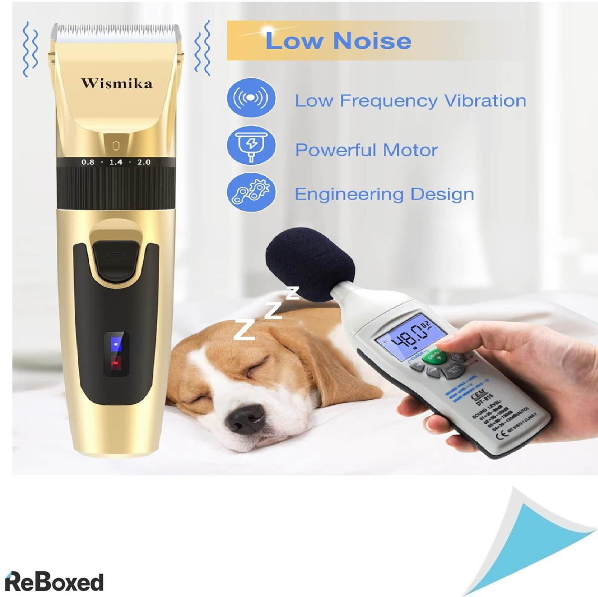 Wismika Masina de Tuns pentru Animale de Companie Fara Fir