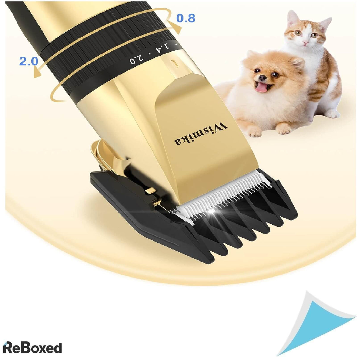 Wismika Masina de Tuns pentru Animale de Companie Fara Fir