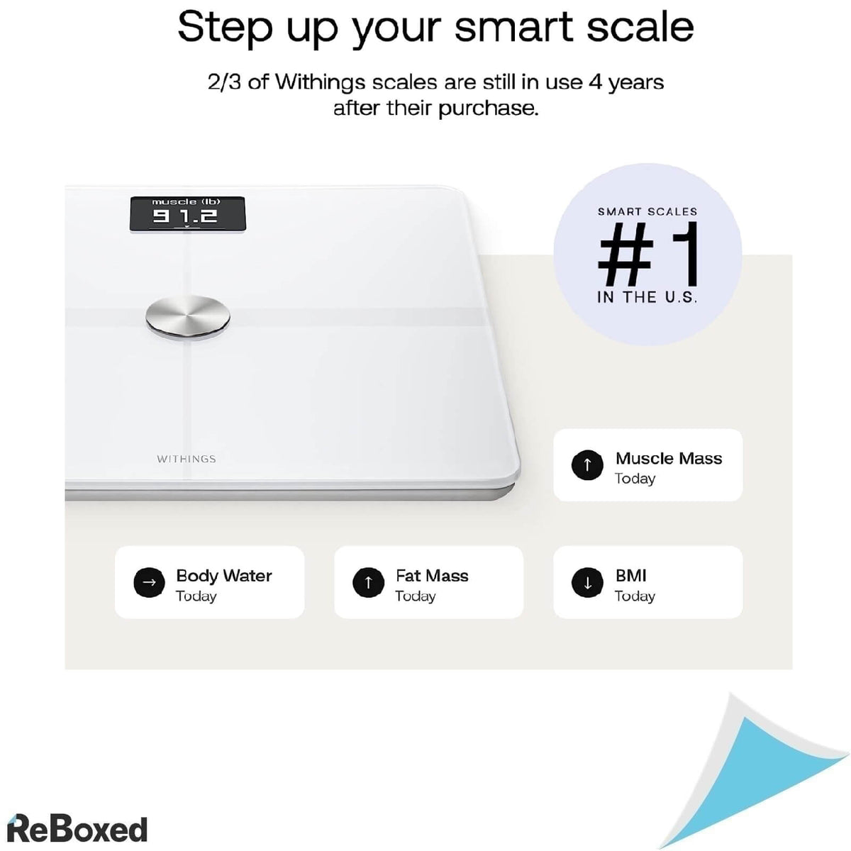Withings Body+ Cantar Inteligent Wi-Fi Alb