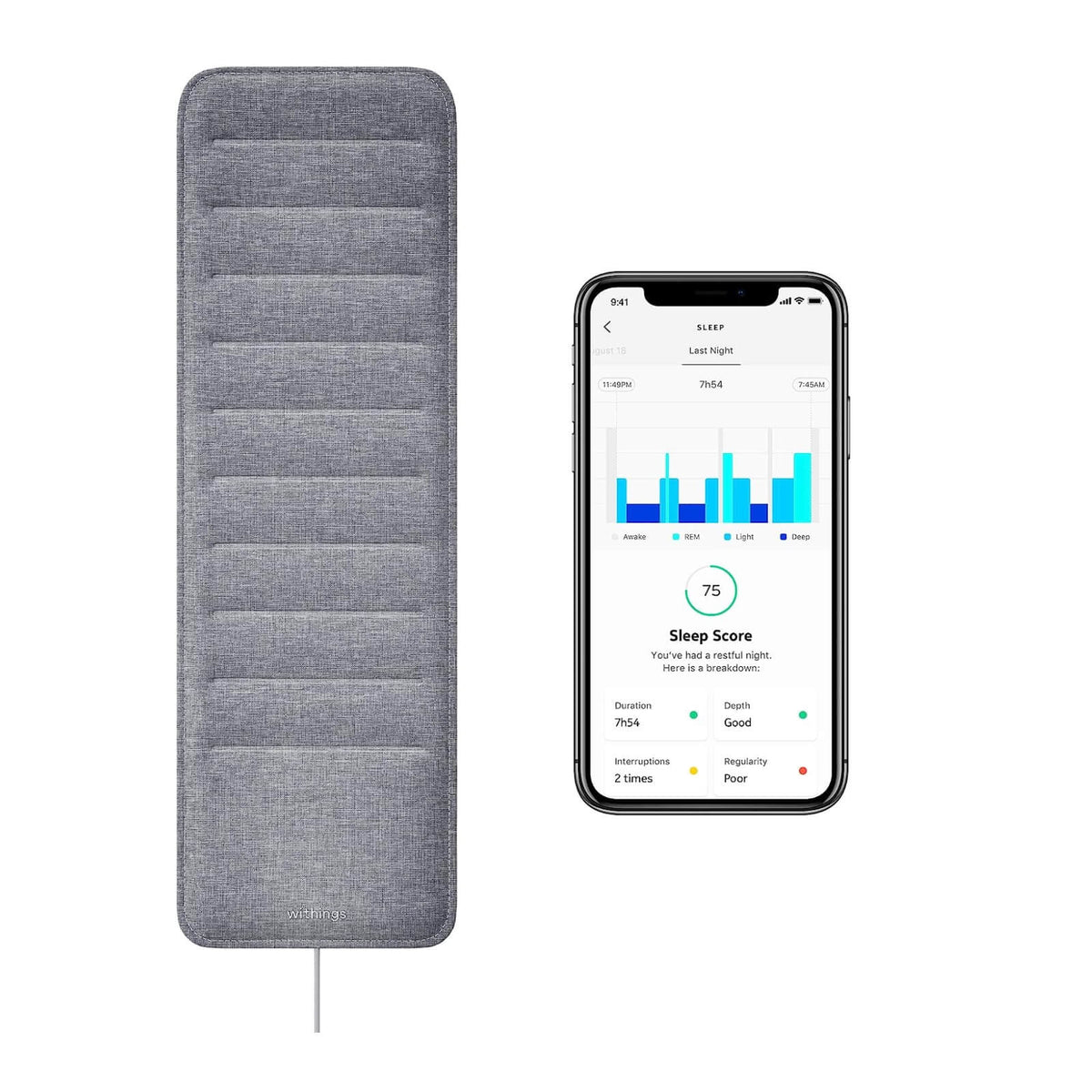 Withings Sleep Analizator Calitate Somn Smart