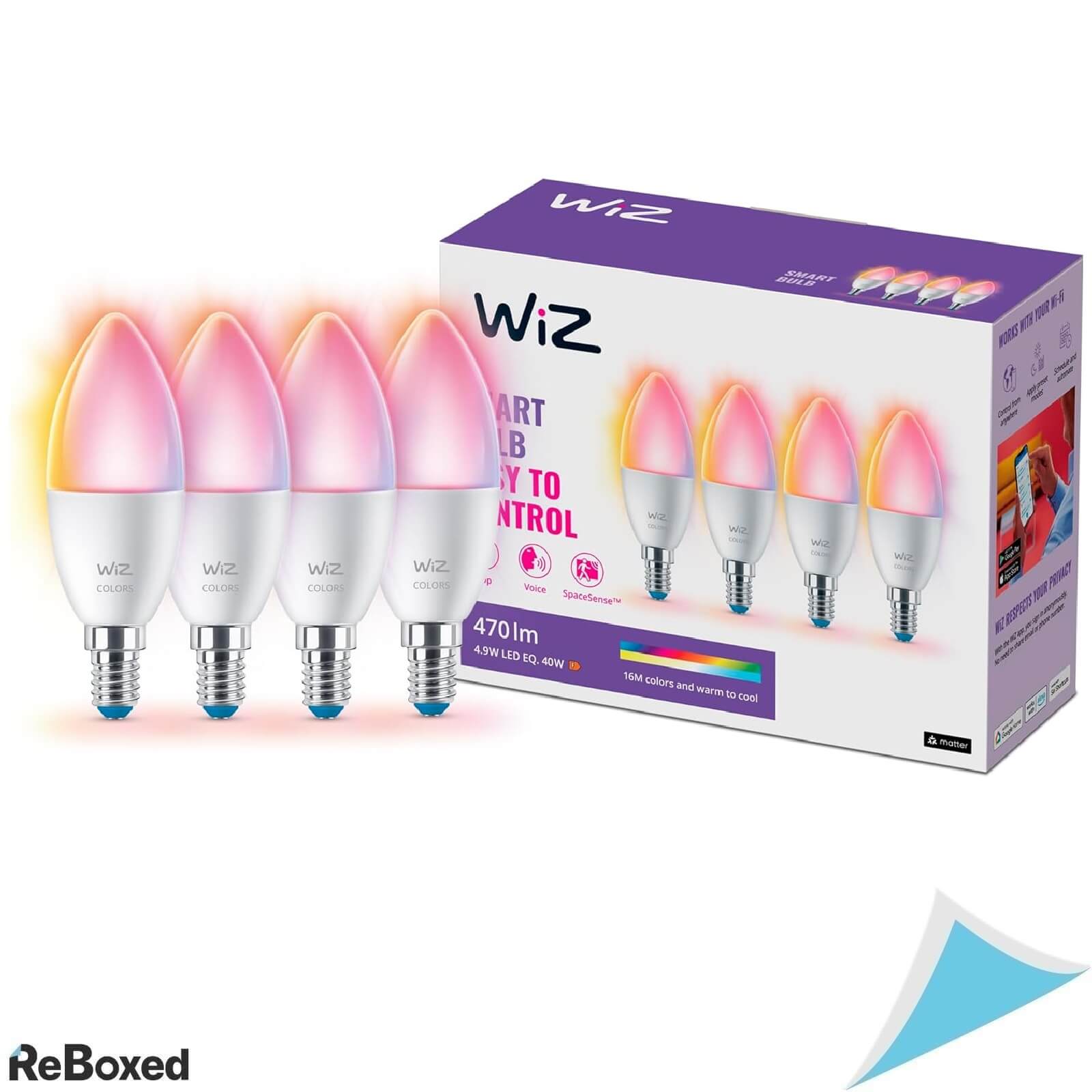 Wiz Set 4 Becuri Smart 4.9W E14 470lm
