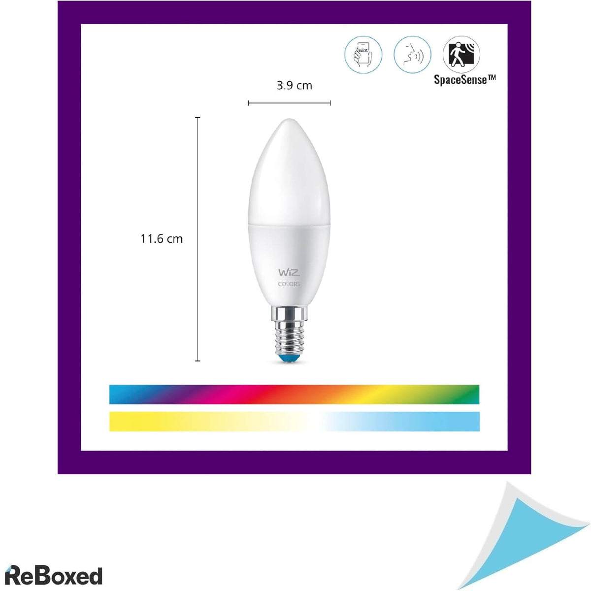 Wiz Set 4 Becuri Smart 4.9W E14 470lm