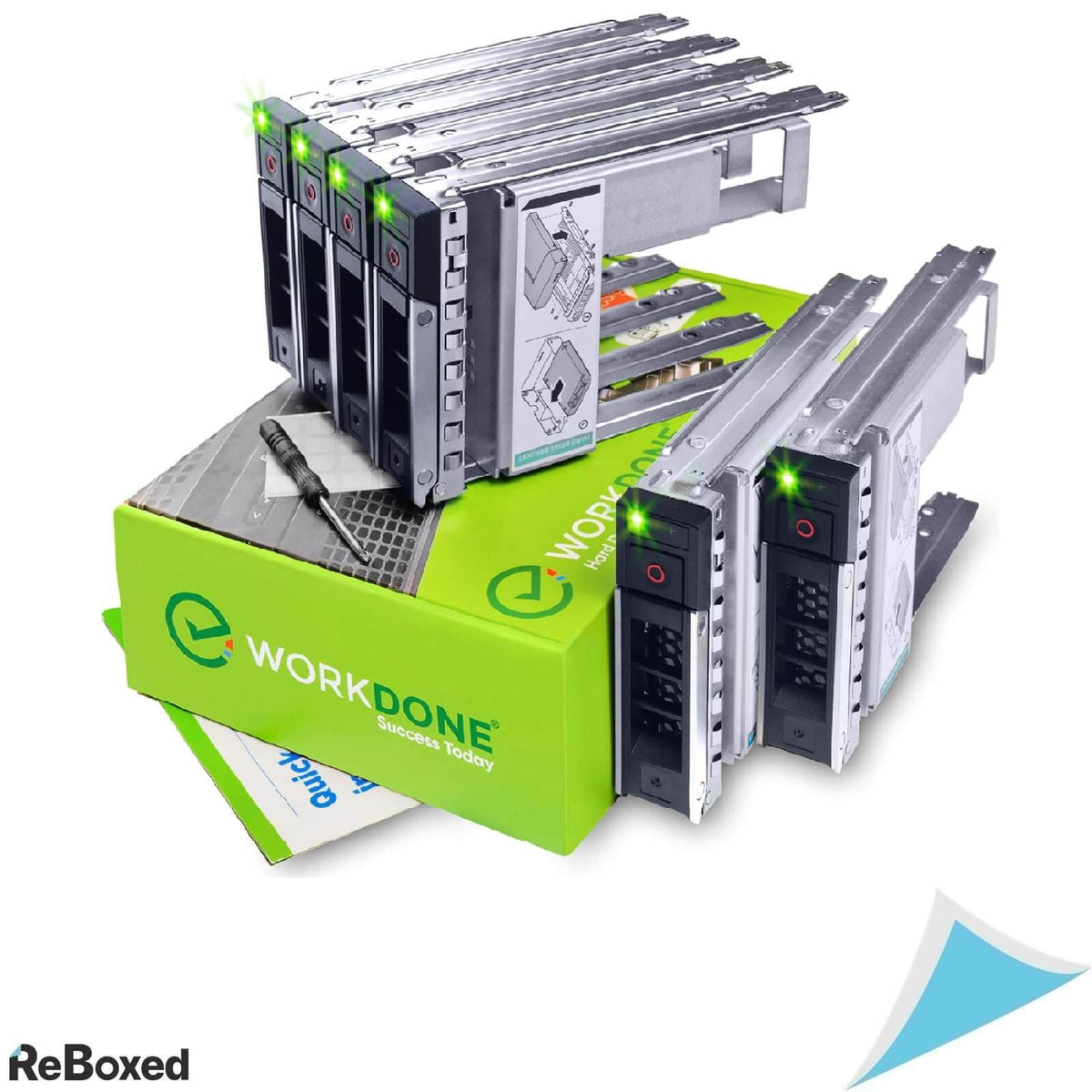 WorkDone 6 HDD Caddy 3.5&quot; cu Adaptoare la 2.5&quot; DELL EMC Server