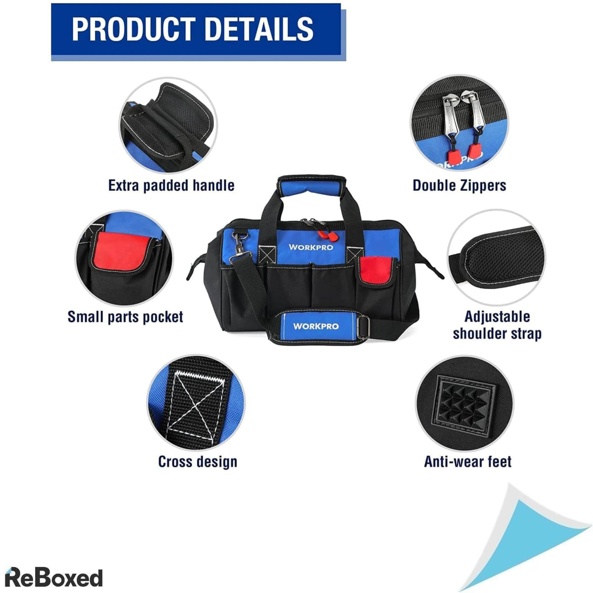 Workpro Geanta pentru Scule 35.5 x 19 x 25 cm