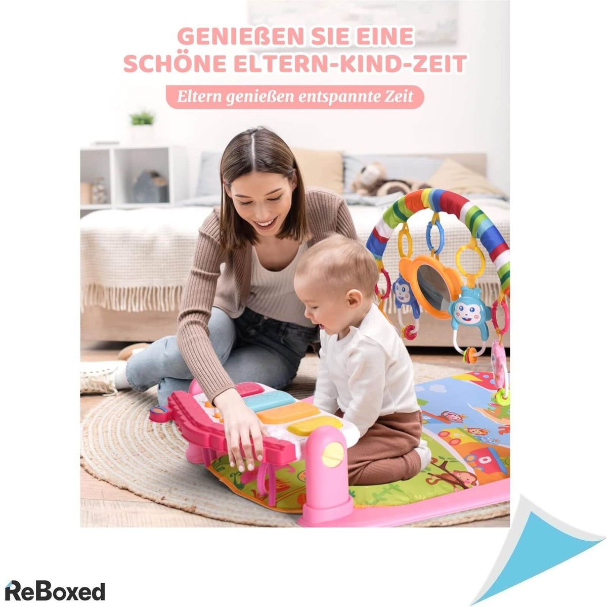 Wyswyg Kick Piano Gym Covoras de Joaca pentru Bebelusi