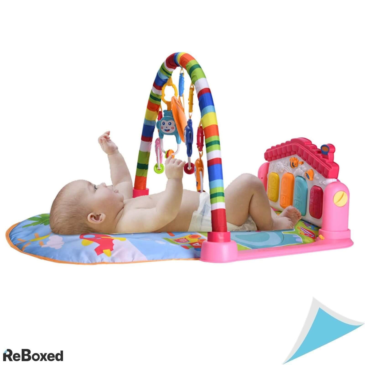Wyswyg Kick Piano Gym Covoras de Joaca pentru Bebelusi