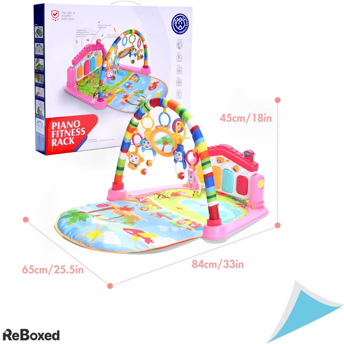 Wyswyg Kick Piano Gym Covoras de Joaca pentru Bebelusi