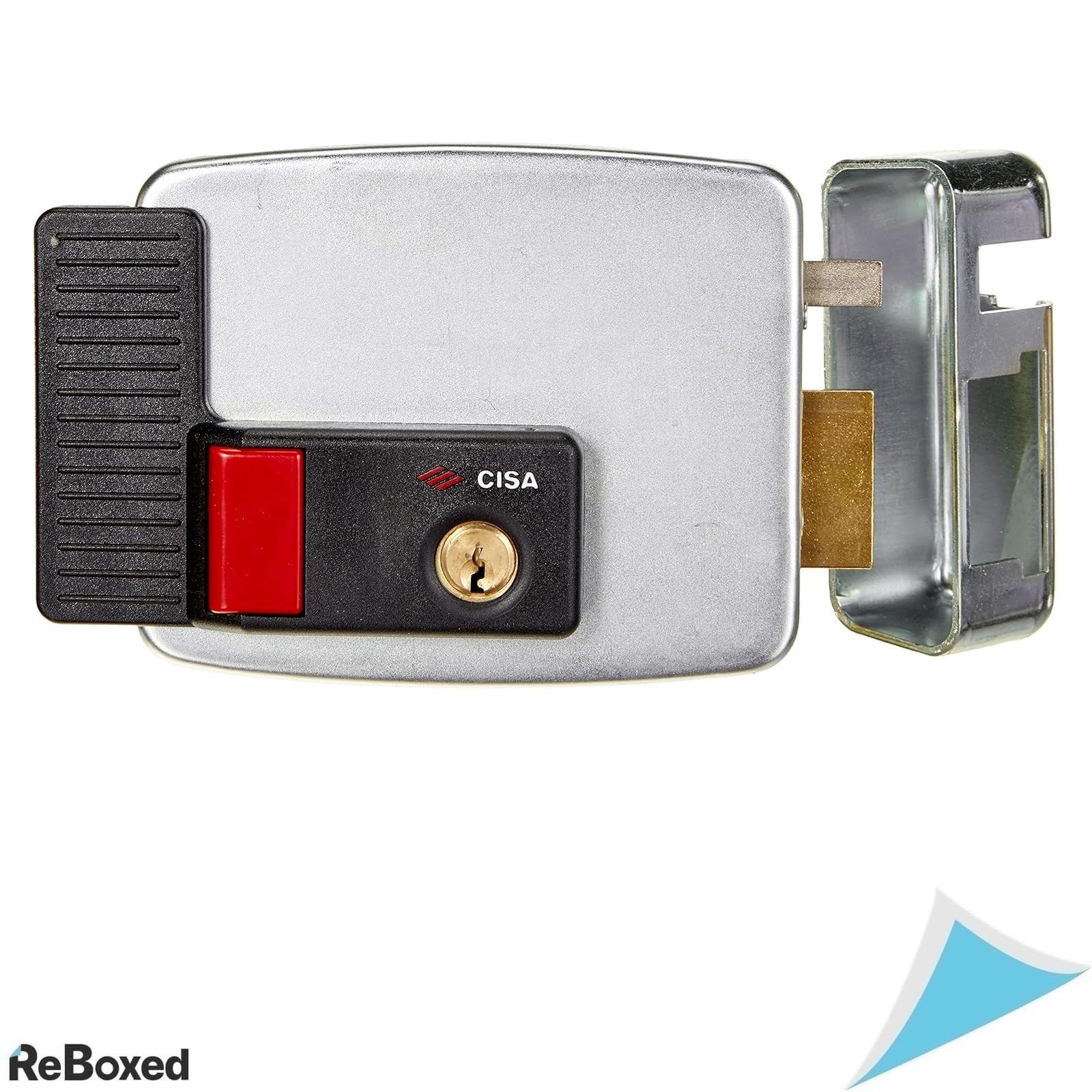 Yala Electrica CISA 12V, Montaj pe Poarta sau Usa Metalica, Zincata, Deschidere cu Cheie sau Buton