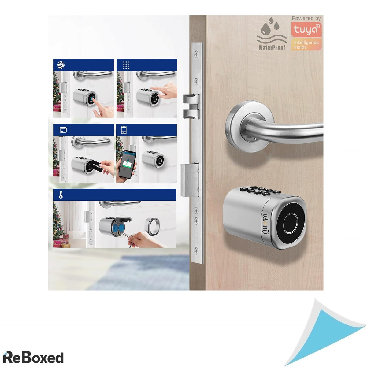 Yala inteligenta QUOYA K2 – cilindru Euro smart, 5 metode de deblocare, rezistenta la apa IP55