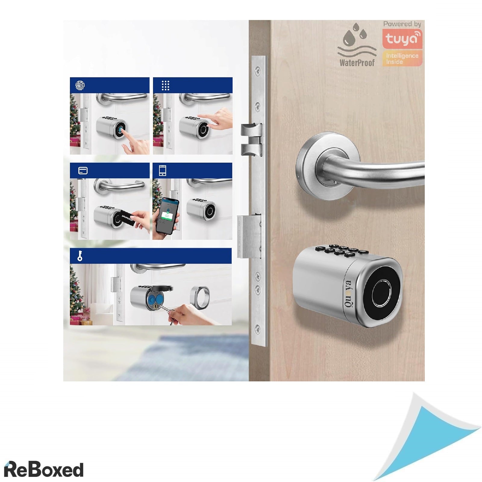 Yala inteligenta QUOYA K2 – cilindru Euro smart, 5 metode de deblocare, rezistenta la apa IP55