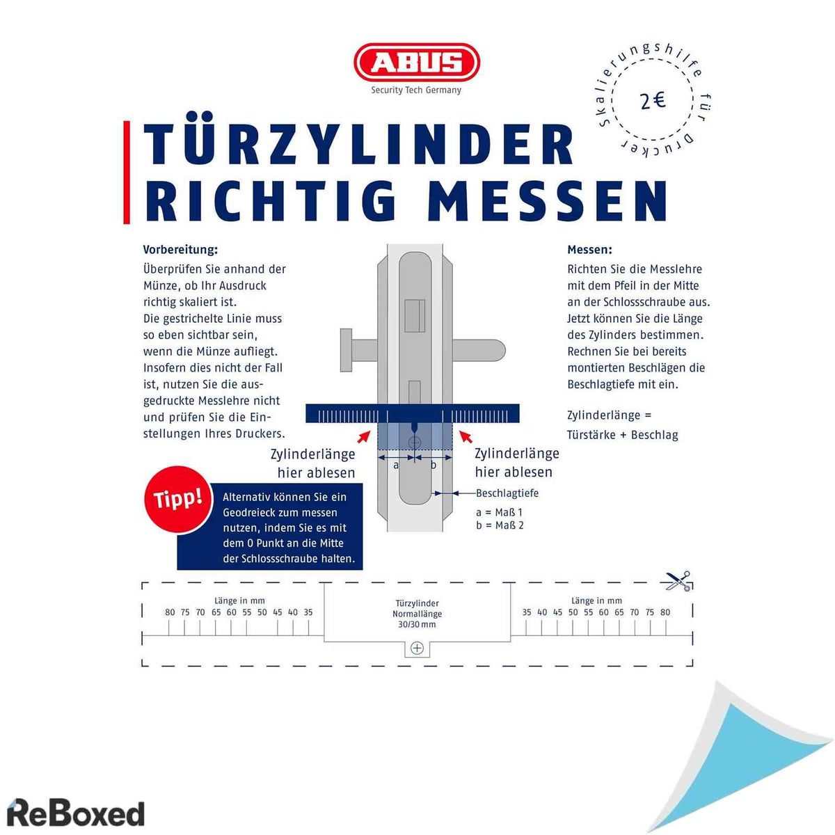 Cilindru de siguranta usa ABUS D6XNP 30/45 cu 5 chei
