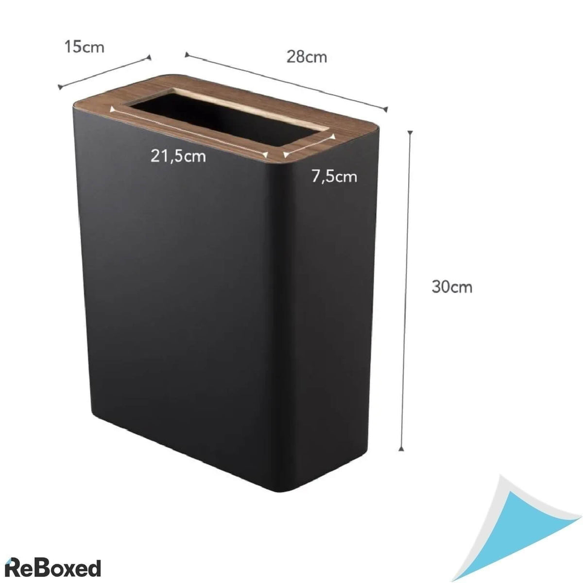 Yamazaki Rin Square Cos de Gunoi Negru