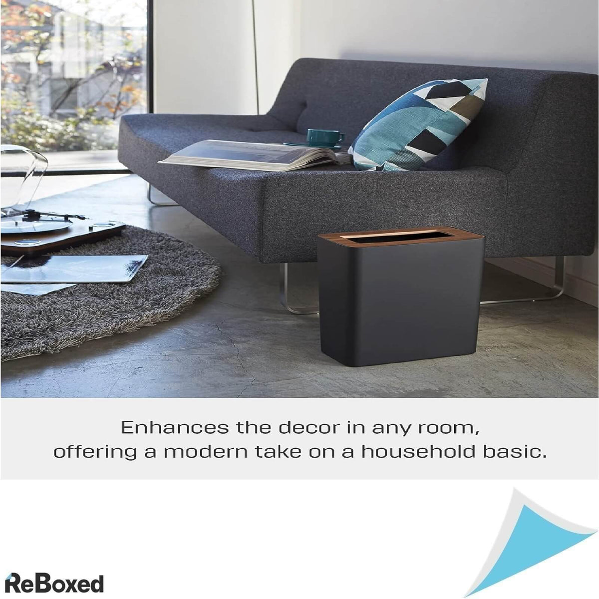 Yamazaki Rin Square Cos de Gunoi Negru