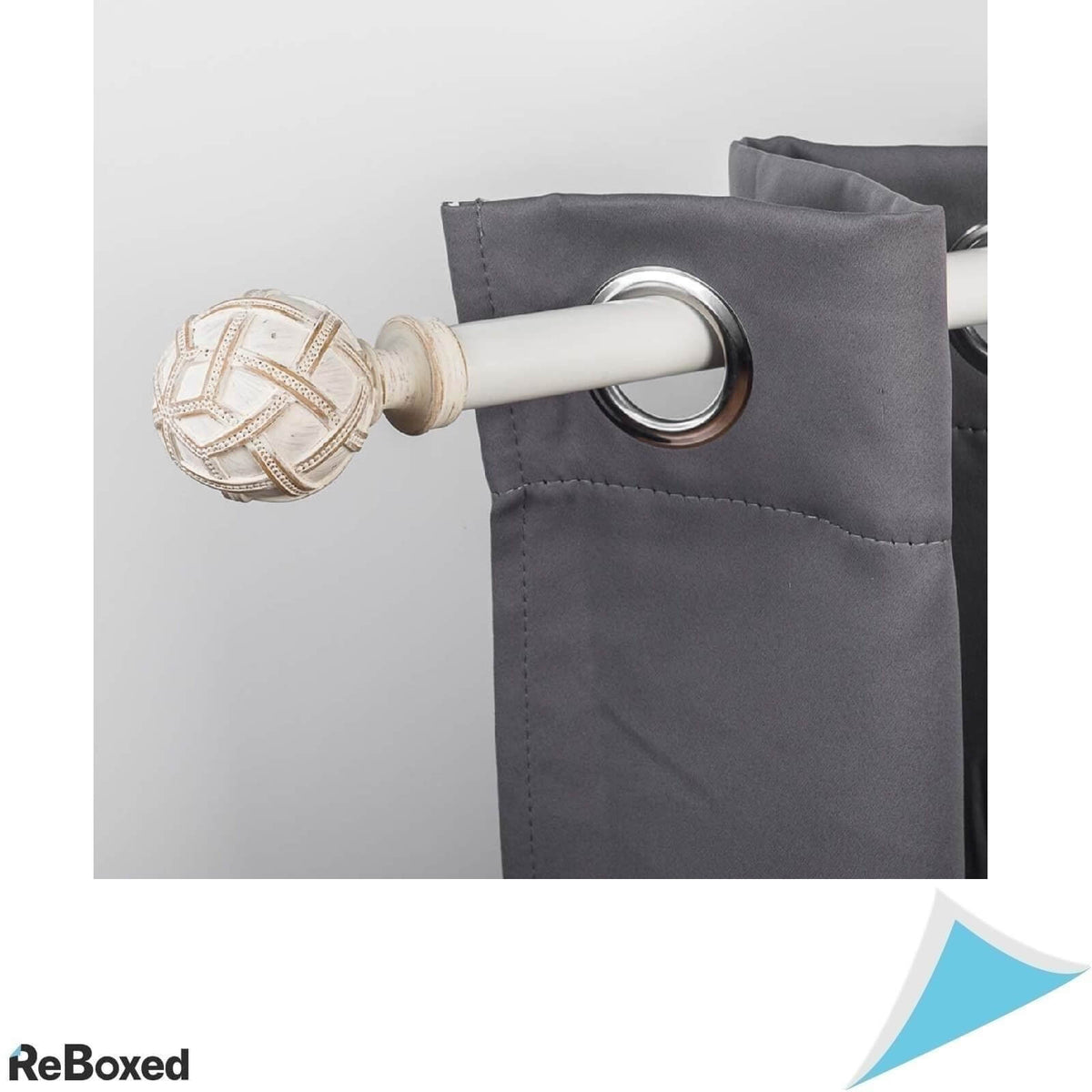 Ycolnaefllr Tija Galerie Metal Draperii si Perdele Bila Alb Maro Deschis