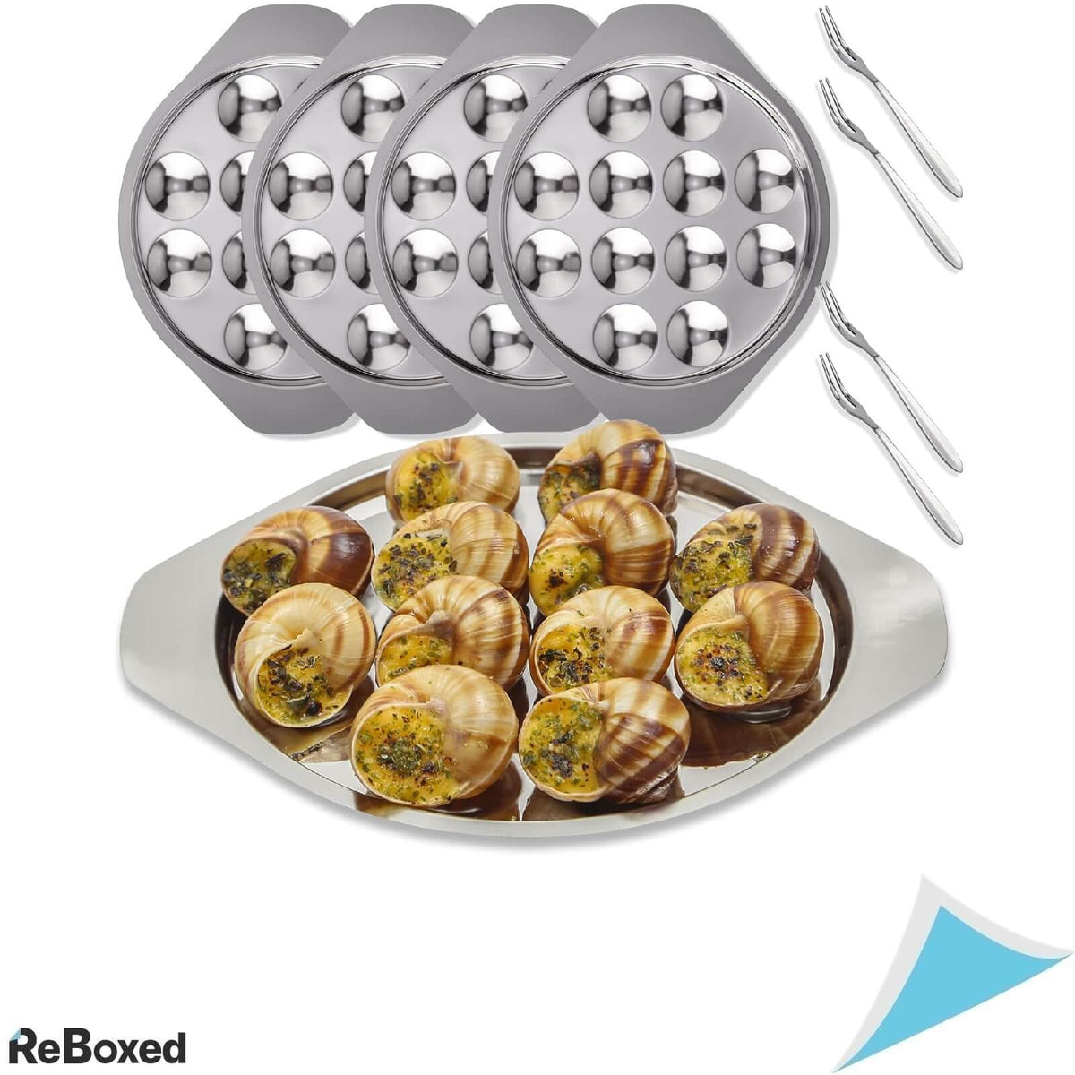 YeyeCyrilze Set 4 Farfurii din Otel Inoxidabil