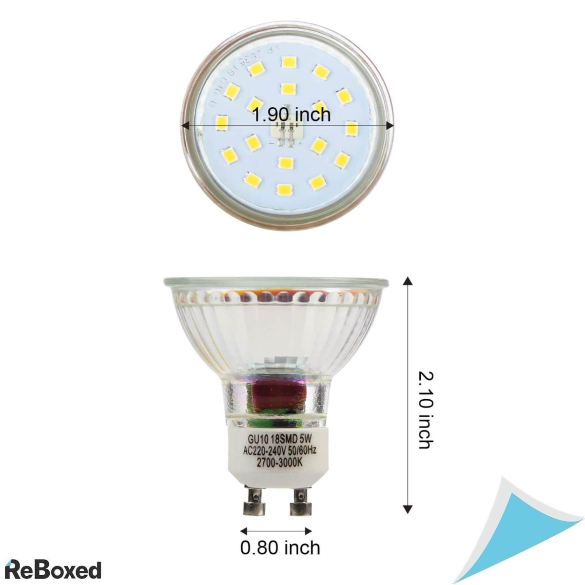 Yiahin 10 Becuri LED 5W 2700K 600lm