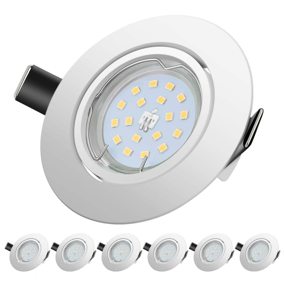 Yiahin 6 Spoturi LED Incastrabile 5W 4500K 600lm