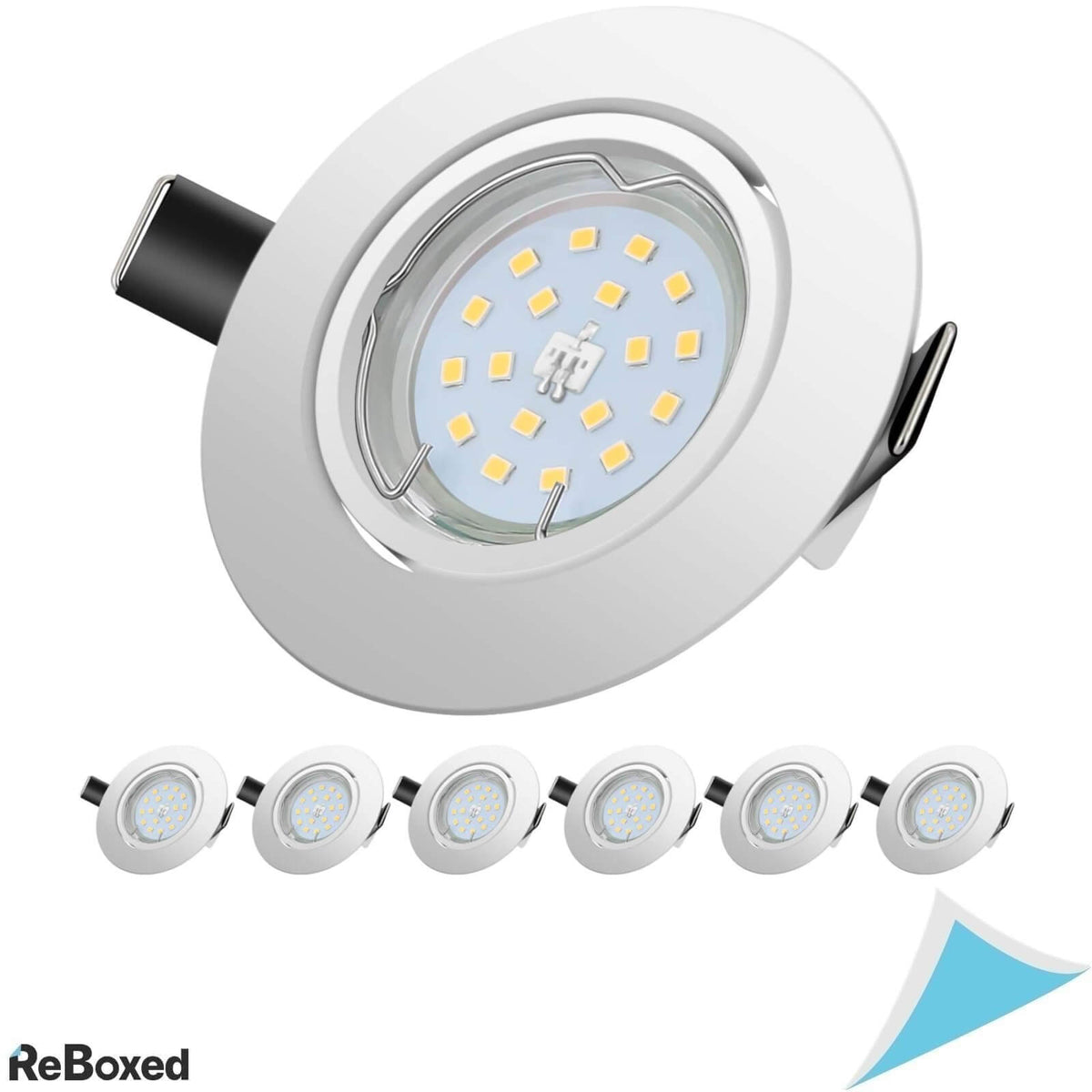 Yiahin 6 Spoturi LED Incastrabile GU10 5W 600lm 6000K