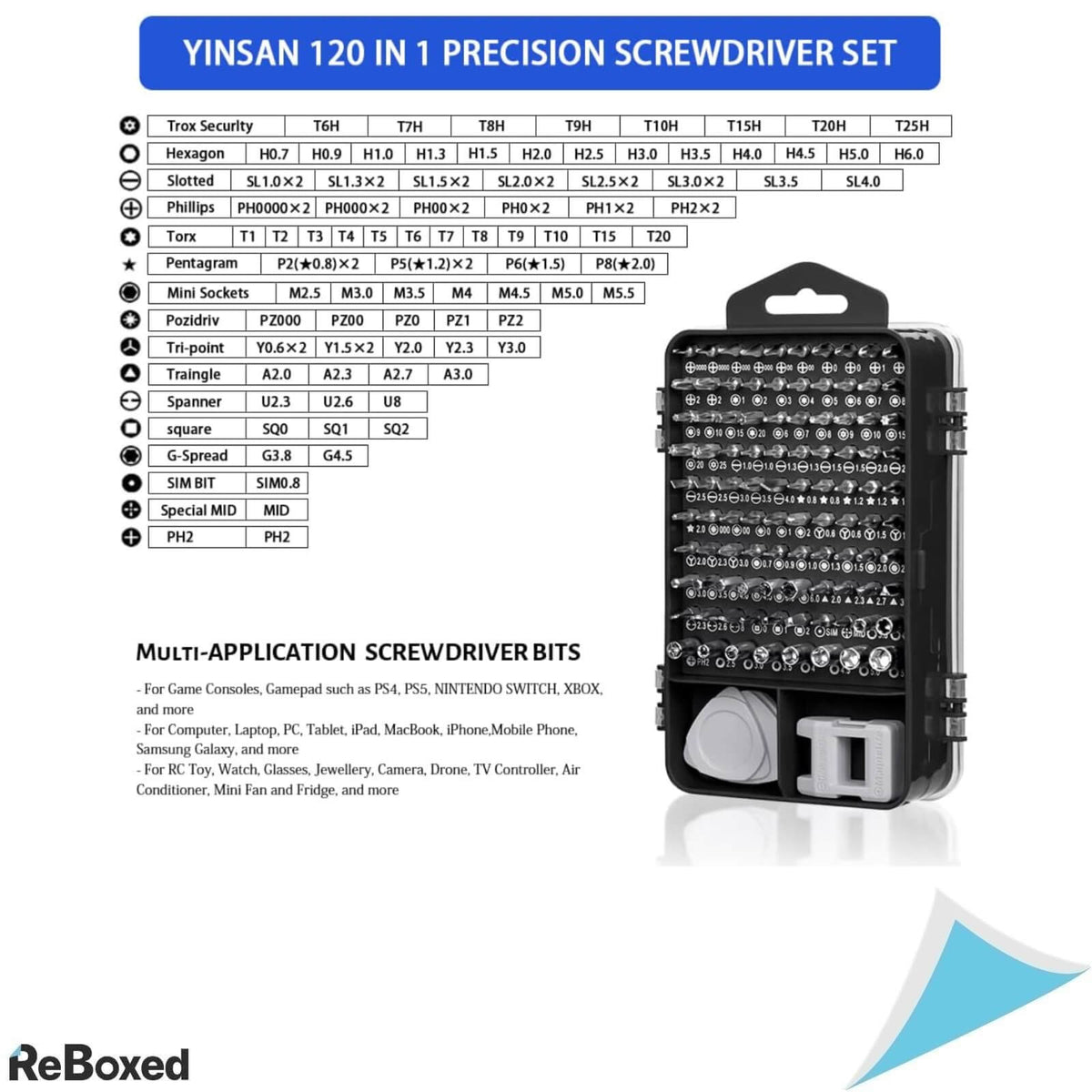 YINSAN Trusa portabila pentru Reparatii de Finete Micro-Magnetica