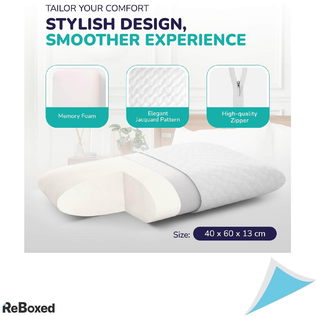 ZenPur Perna Ergonomica 40x60x13 cm