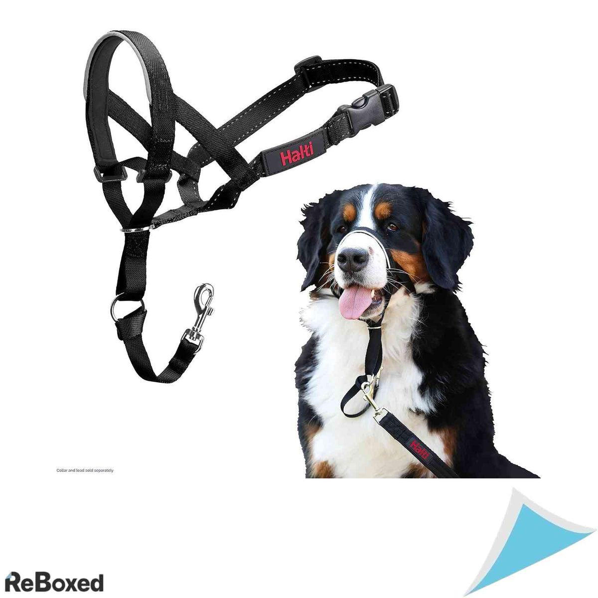Zgarda antitragere pentru caini Halti Headcollar marimea 5 Negru