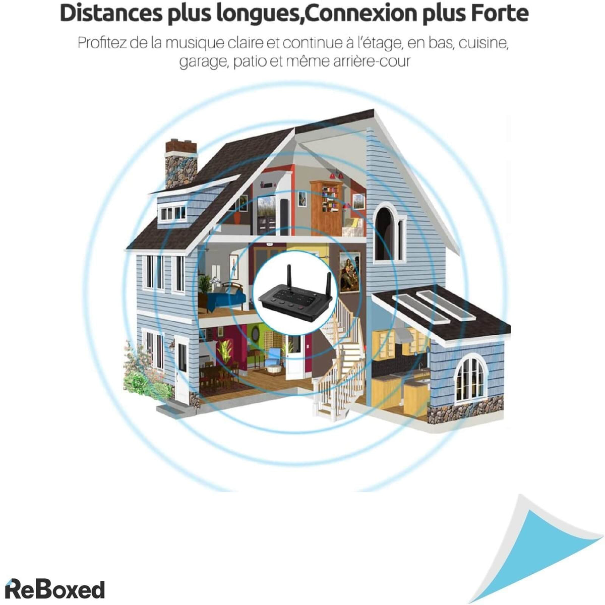 1mii B03 Receptor si Transmitator Bluetooth 5.0 aptX HD AAC 80 metri