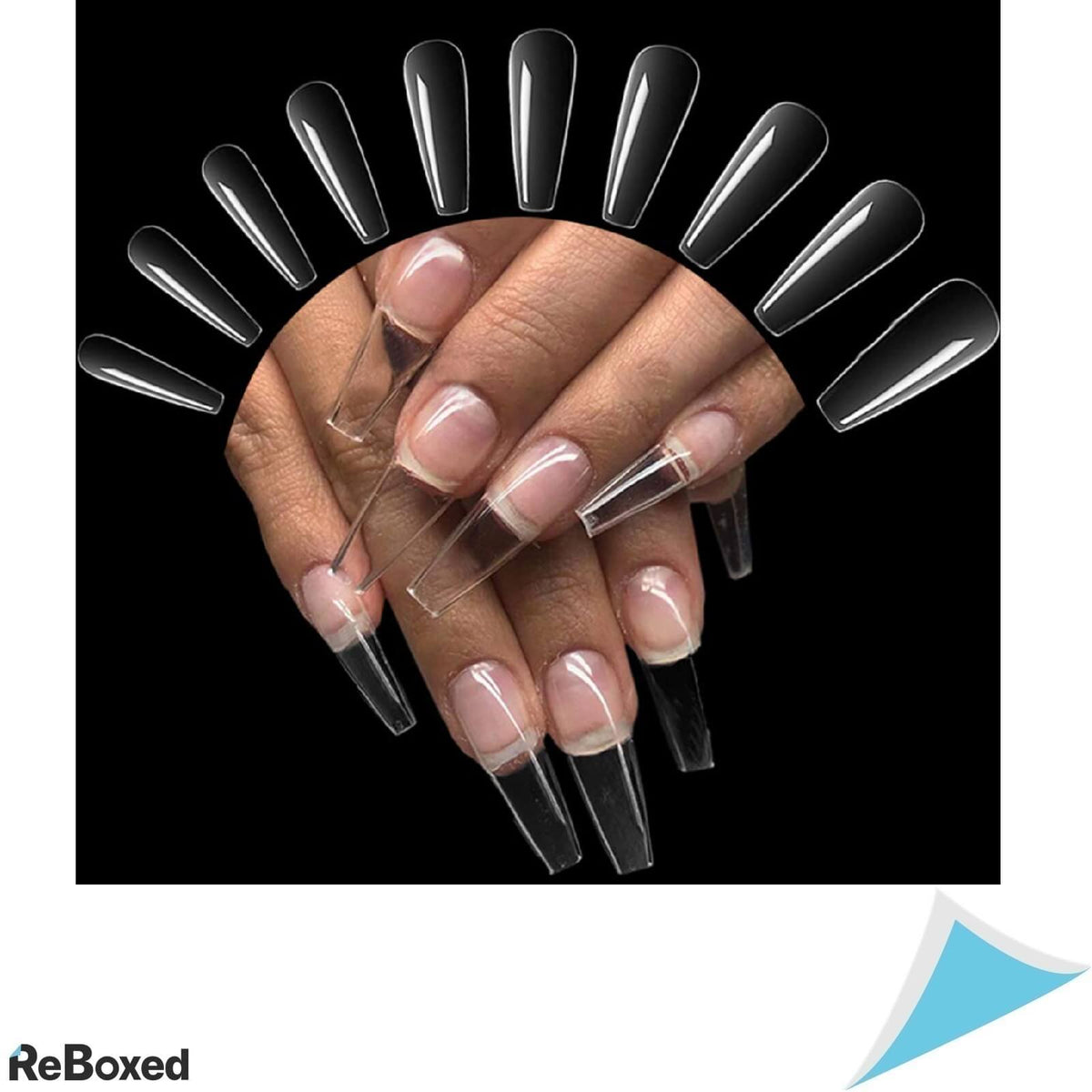 Tipsuri Unghii False pentru Acoperire Acrilica 500 bucati