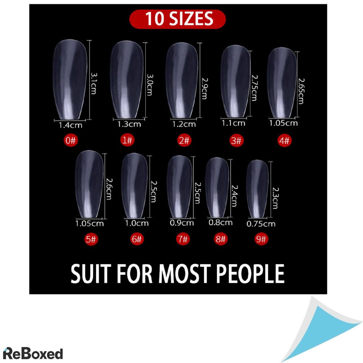 Tipsuri Unghii False pentru Acoperire Acrilica 500 bucati