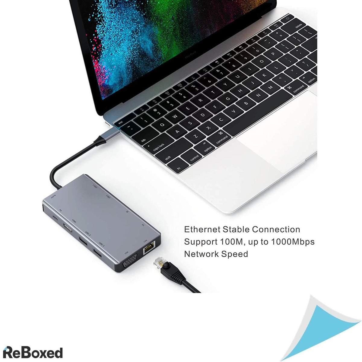 Ablewe Docking Hub 11-in-1 USB-C HDMI 4K VGA Ethernet MacBook