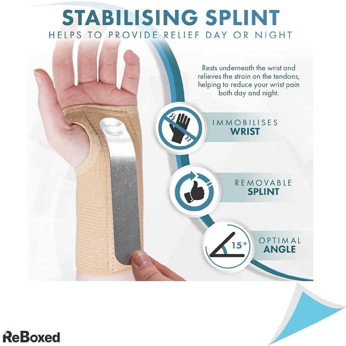 Actesso Imobilizator Elastic cu Atela Metalica Incheietura Mana Dreapta