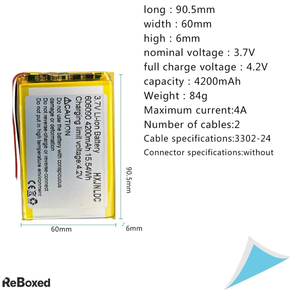 Acumulator 606090 Li-ion 3.7V 4200mAh 15.54Wh