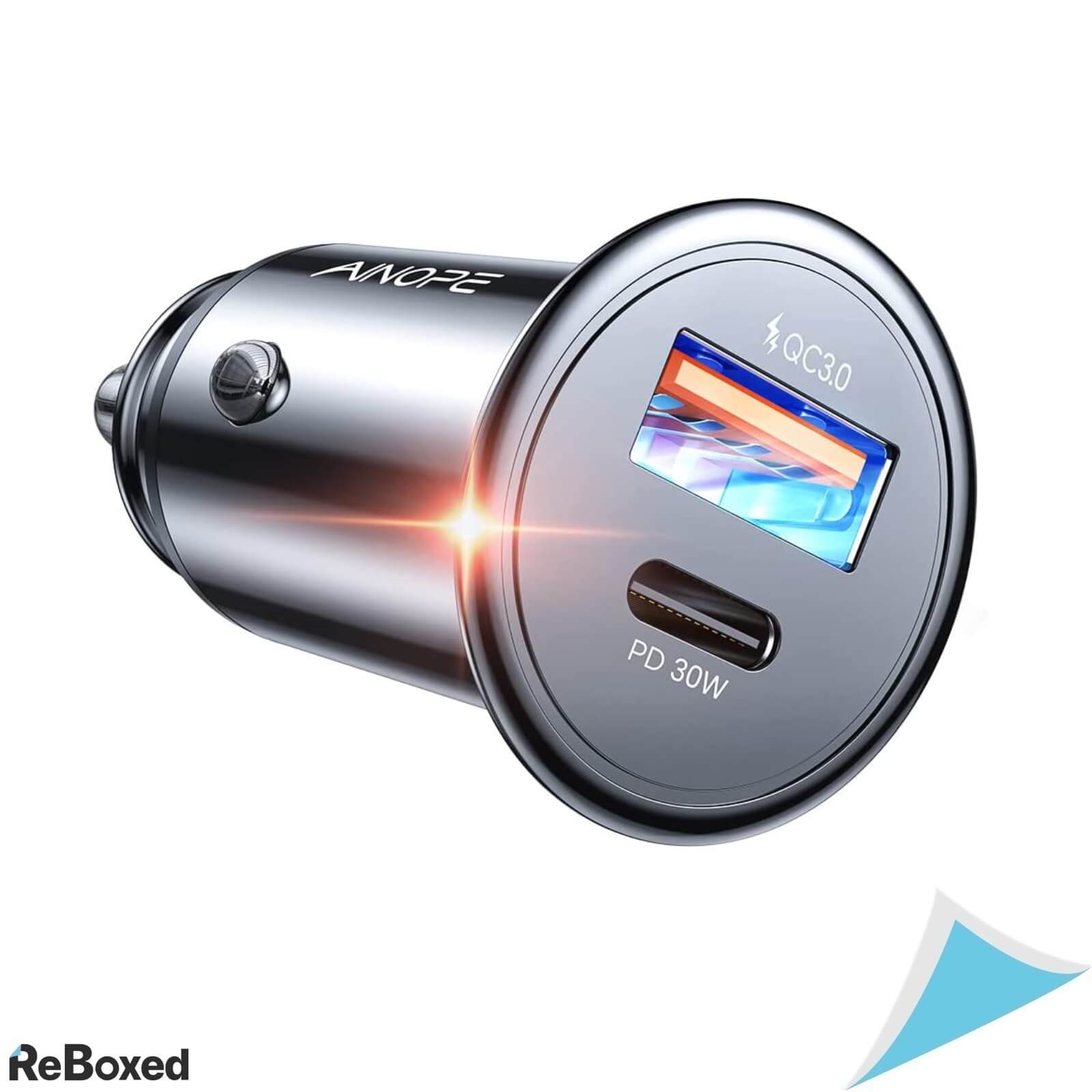 Incarcator Auto 48W PD Suport QC 3.0 USB-C Bricheta Metal