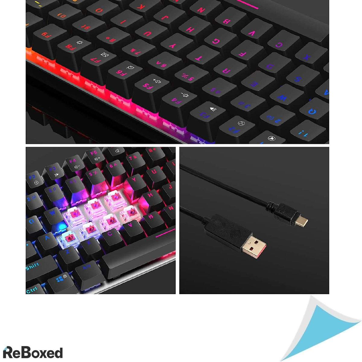 AJAZZ AK33 RGB Tastatura Mecanica Gaming cu Fir