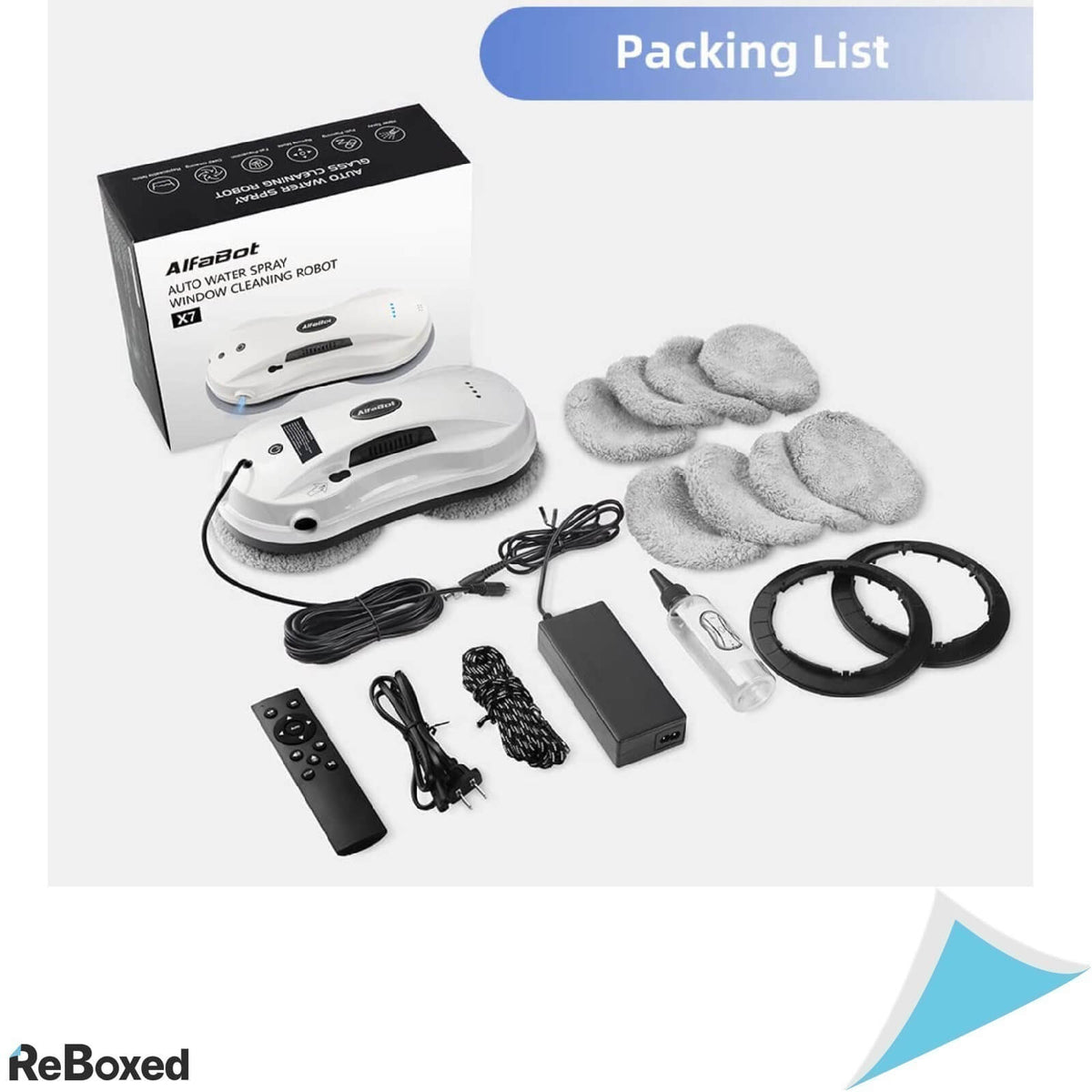 AlfaBot X7 Robot Inteligent Curatarea Geamurilor Telecomanda