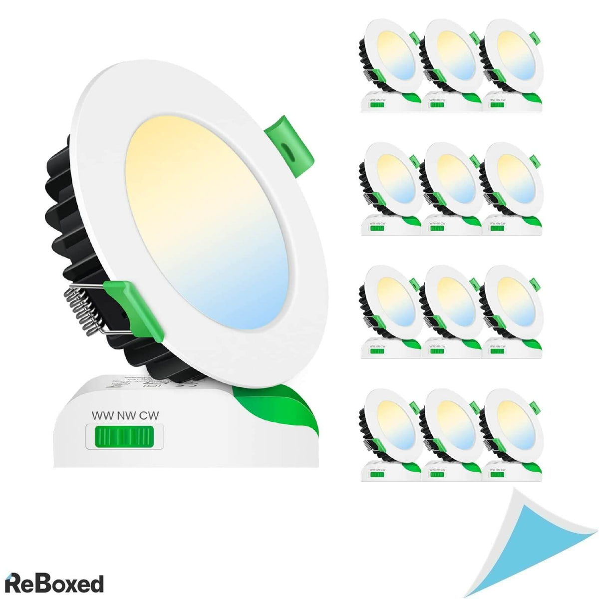 Alusso Set 12 Spoturi LED 113mm Incastrabile 10W 850lm Dimabile