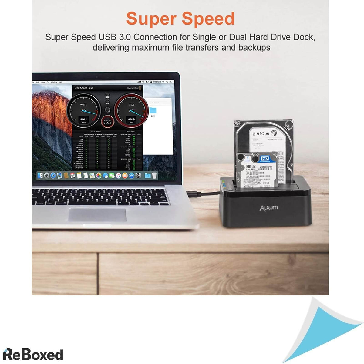 Alxum Docking Station pentru 2 x HDD/SSD SATA3 Functia de Clonare