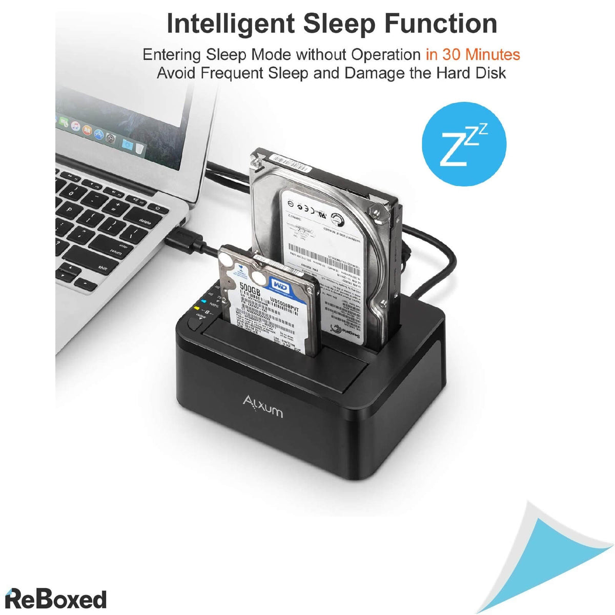 Alxum Docking Station pentru 2 x HDD/SSD SATA3 Functia de Clonare