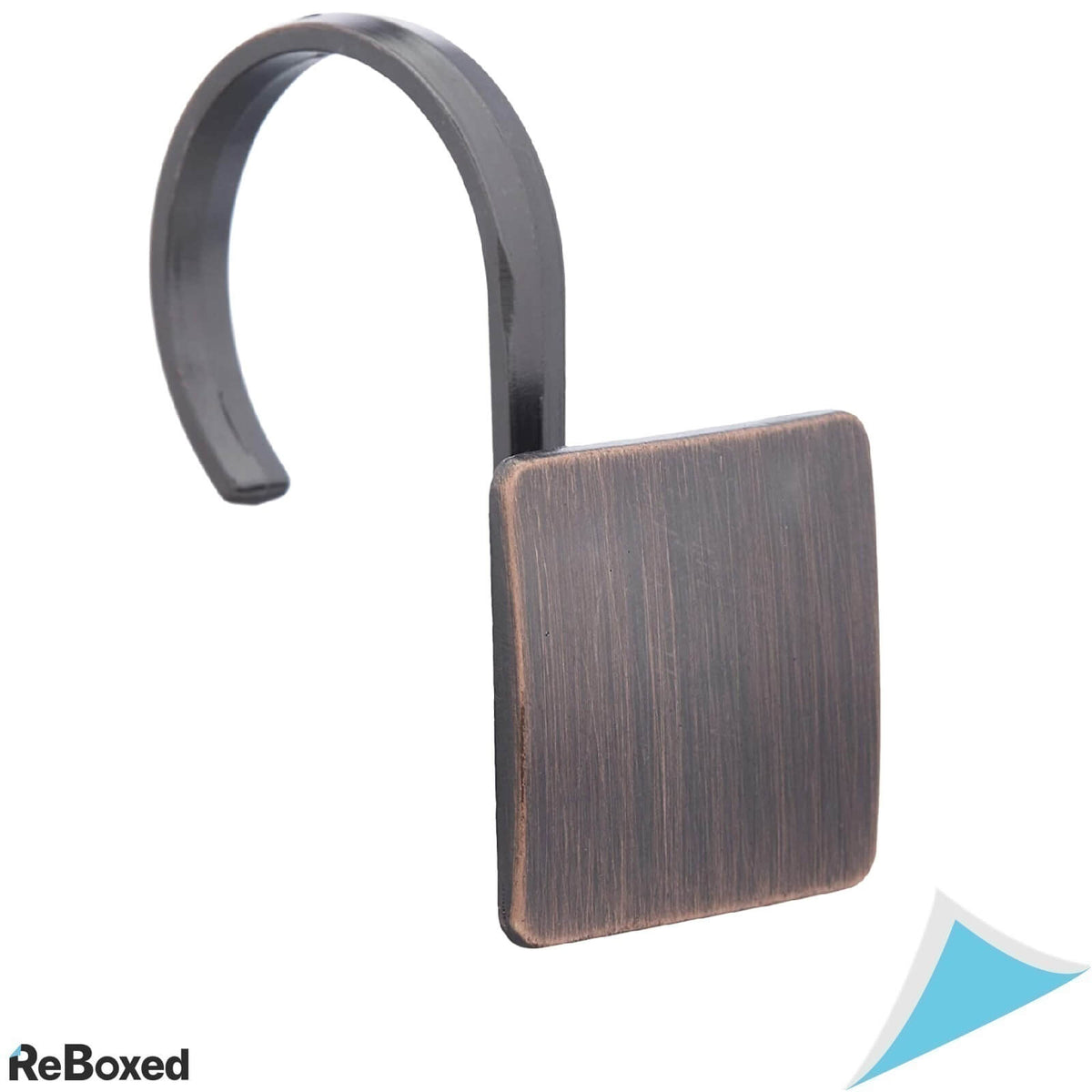 Set de 12 Carlige Decorative Patrat Bronz Perdeaua de Dus