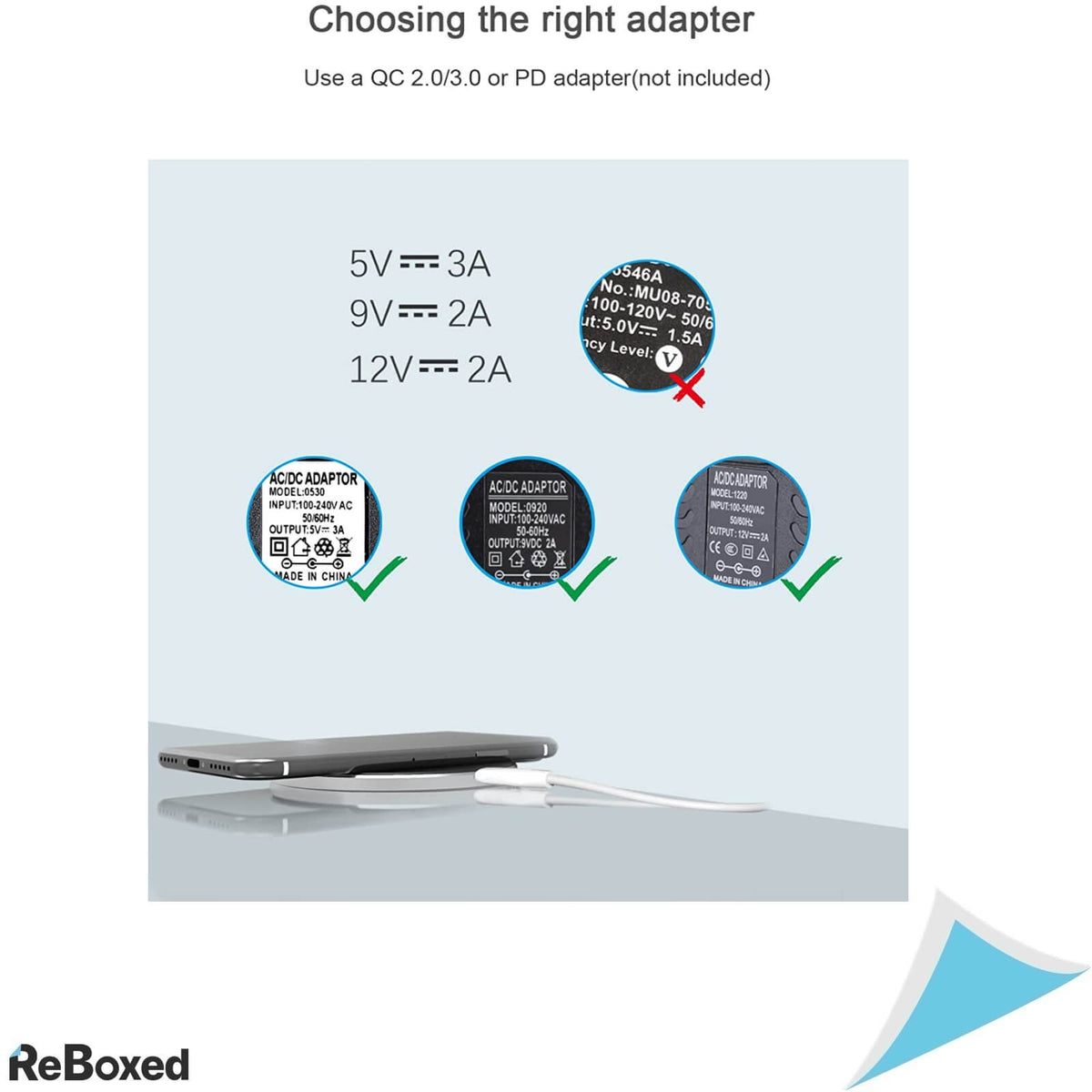 Eono Amazon Brand Incarcator Wireless 15W Certificat Qi