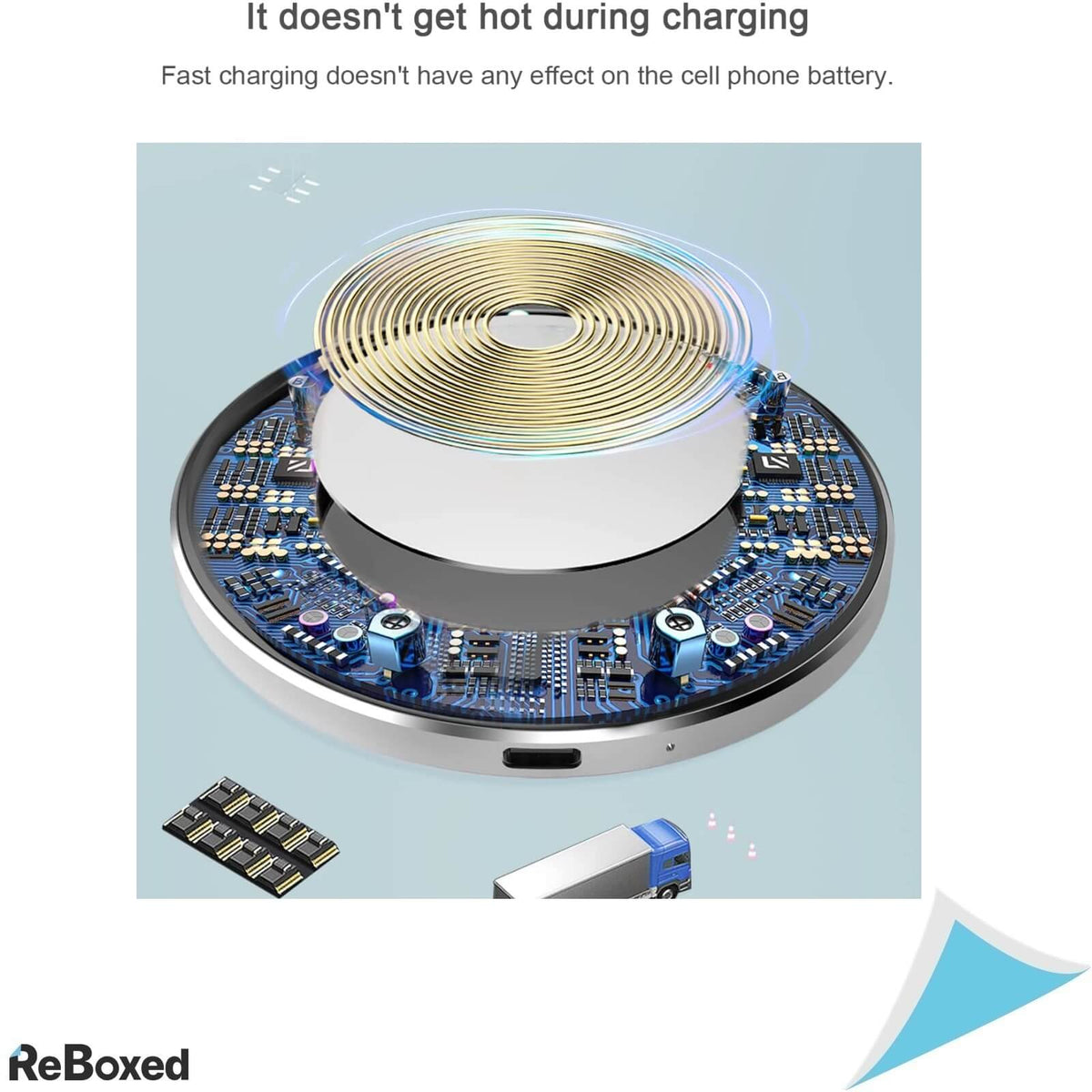 Eono Amazon Brand Incarcator Wireless 15W Certificat Qi