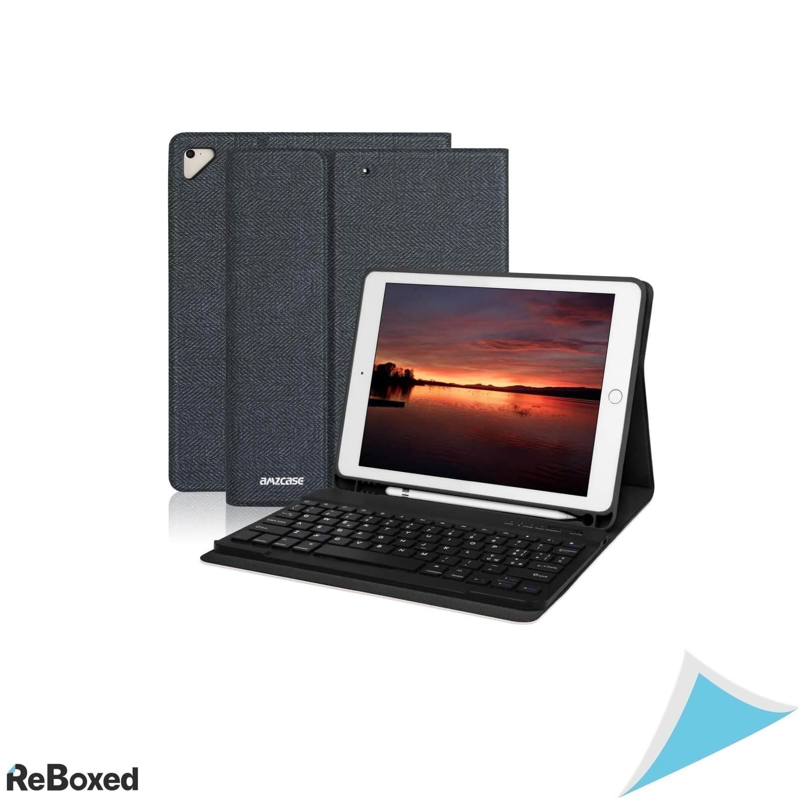 AmzCase Husa Apple iPad 9.7 cu Tastatura Bluetooth si Suport Apple Pen