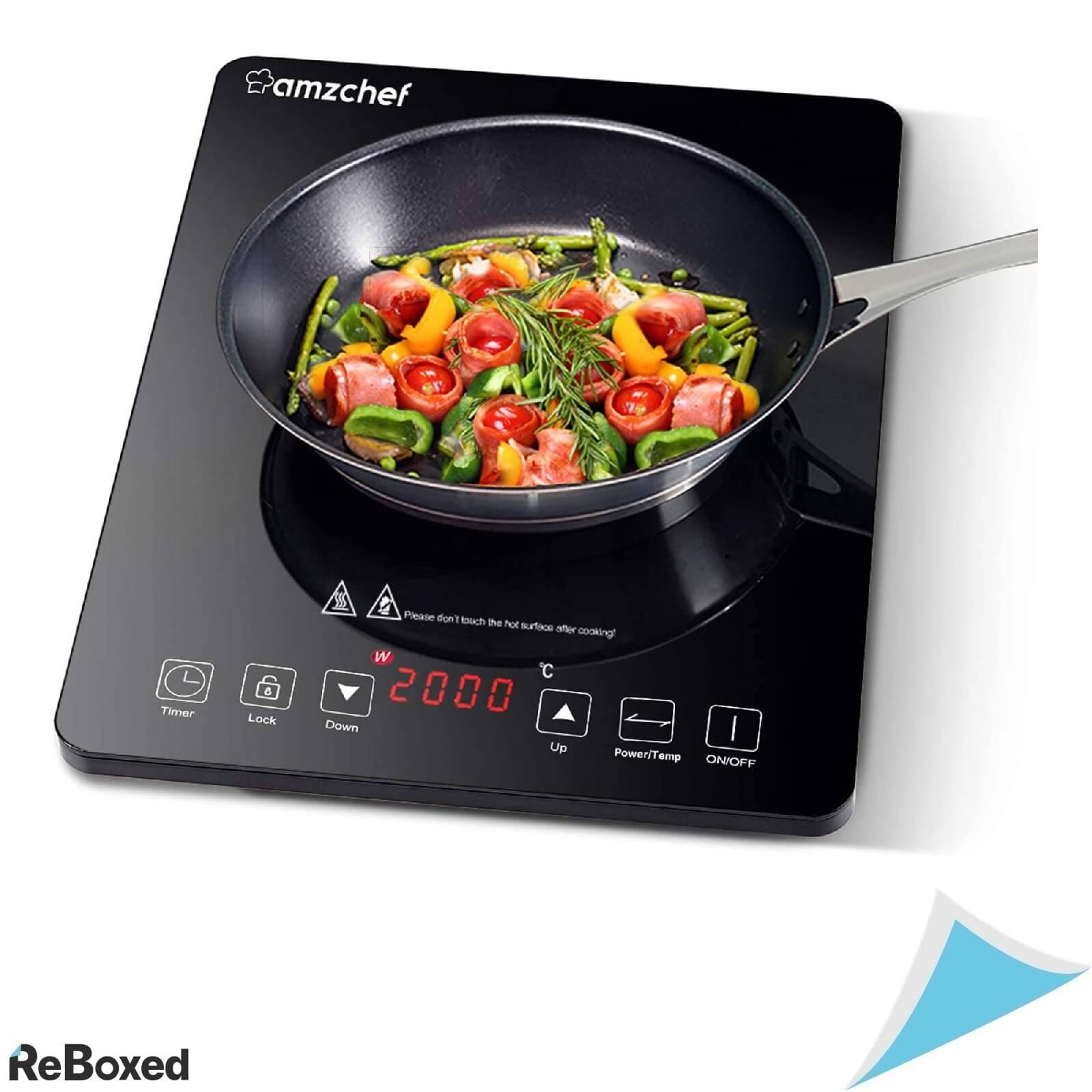 AMZCHEF SK-CB16 Plita cu Inductie 1 Ochi 2000W Sticla Timer