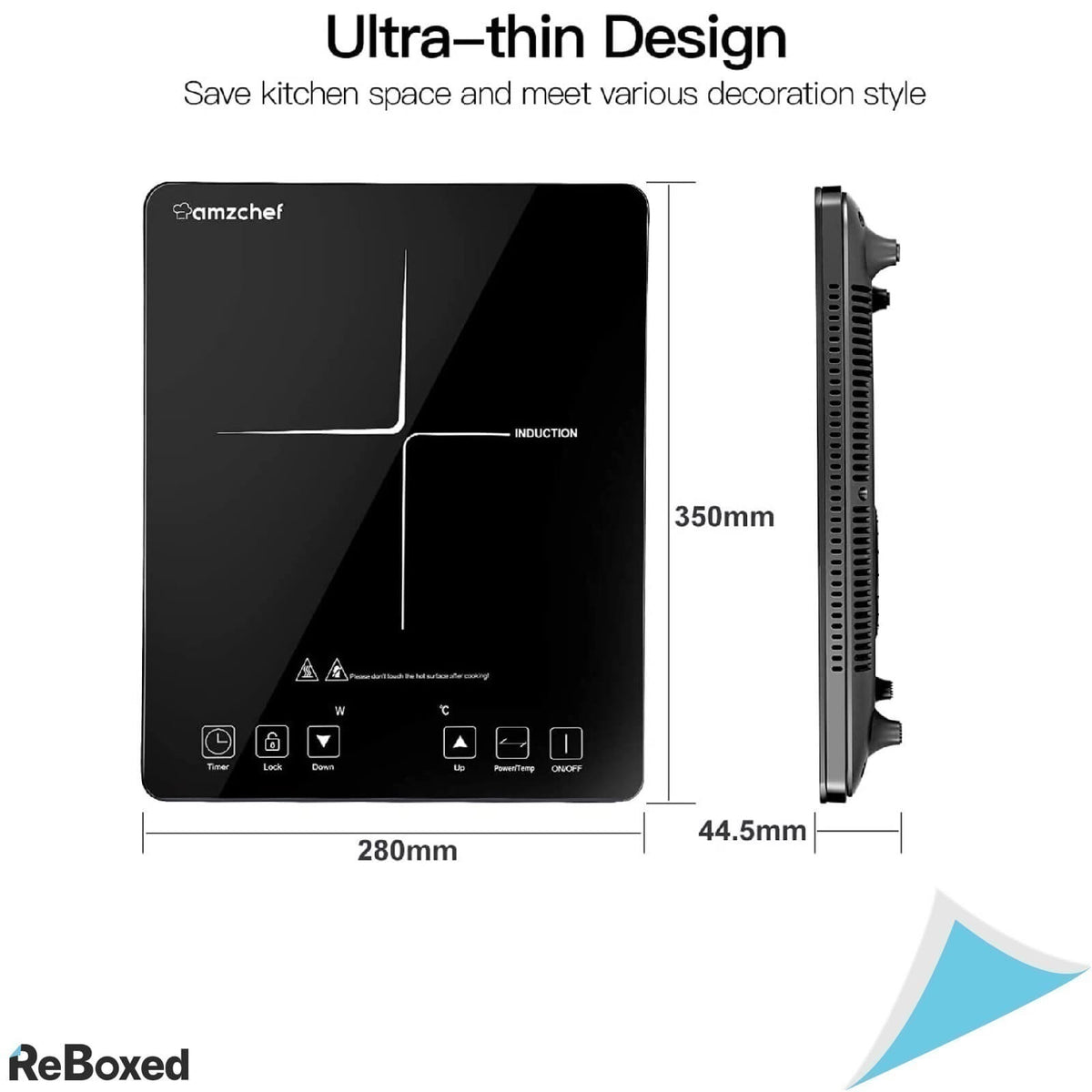 AMZCHEF SK-CB16 Plita cu Inductie 1 Ochi 2000W Sticla Timer