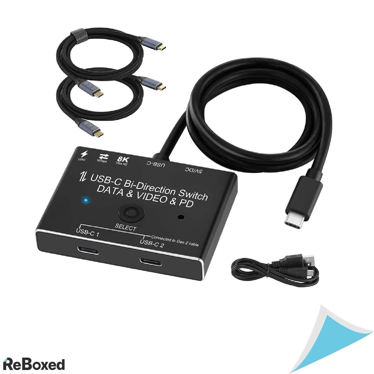 AngusPlay Switch USB-C 4k 120hz 8k 30hz Data Video PD 100W