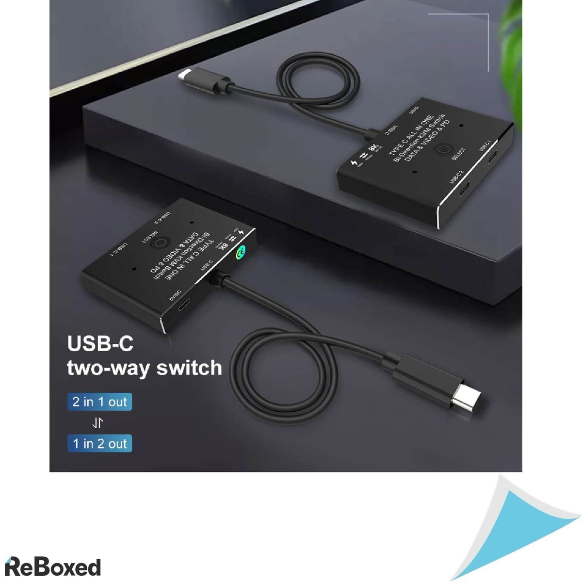 AngusPlay Switch USB-C 4k 120hz 8k 30hz Data Video PD 100W