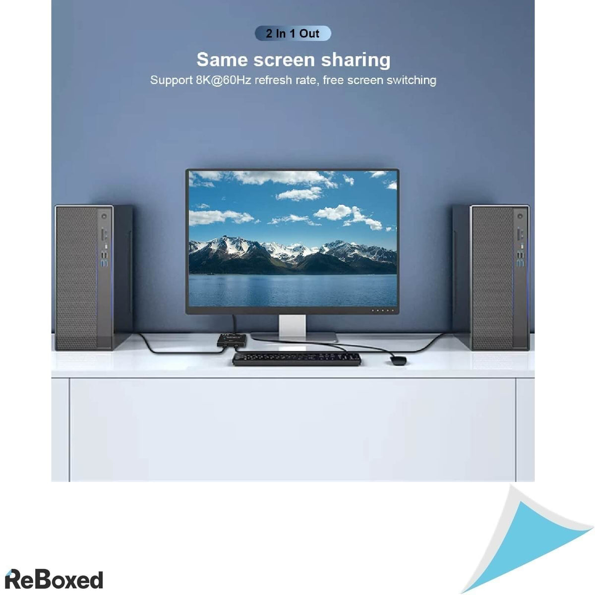 AngusPlay Switch USB-C 4k 120hz 8k 30hz Data Video PD 100W