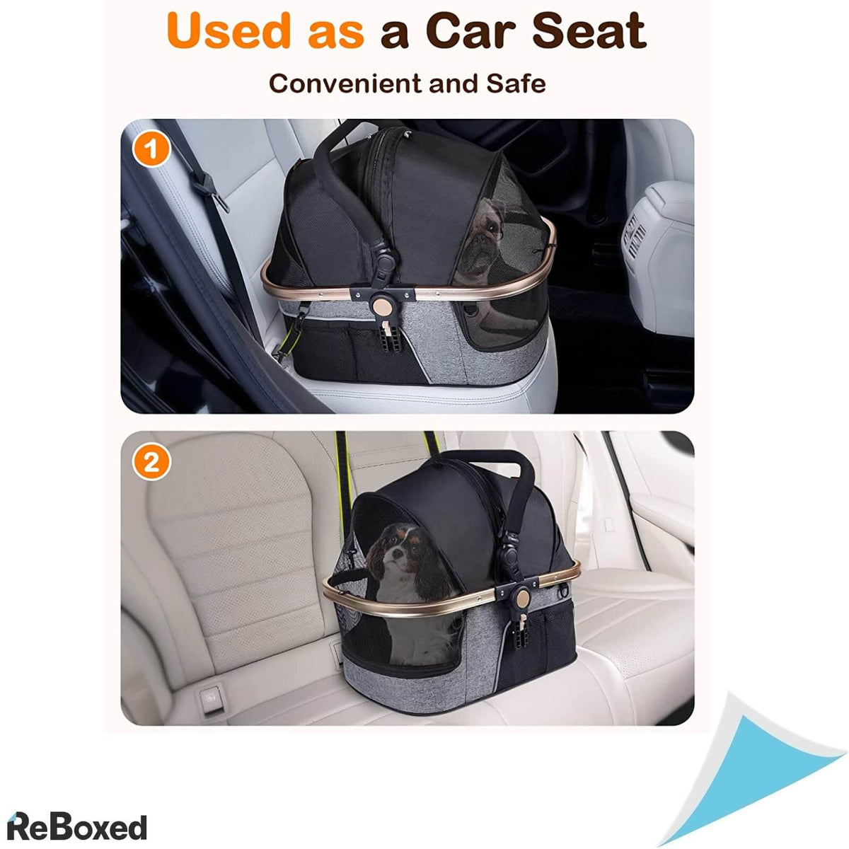 Anipark Carucior 3in1 Aluminiu pentru Animale Medii si Mici